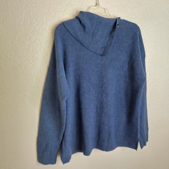 Madewell Button-Shoulder Turtleneck Sweater sz Xl - Picture 4 of 8